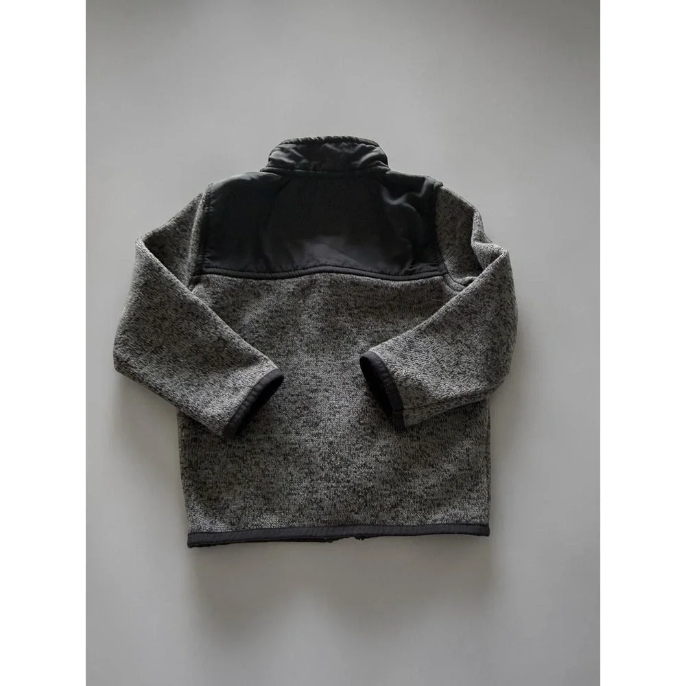 The Childrens Place Boys Gray Marl Sweater Fleece Full Zip Jacket Size 2T